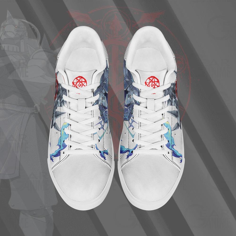 Custom Anime Skate Shoes Featuring Alphonse Elric From Fullmetal Alchemist 2429