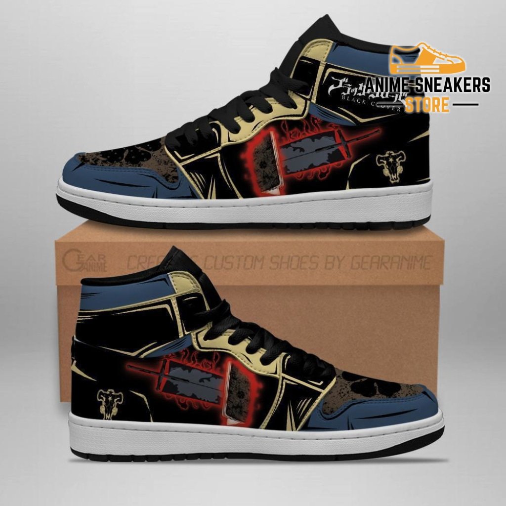 Custom Black Clover Asta Grimoire Sword Anime Sneakers - JD Inspired ...