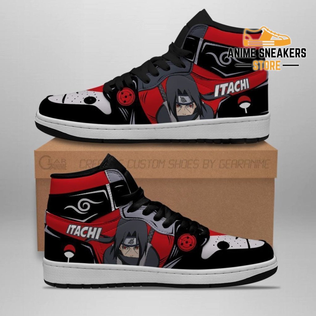 Naruto Itachi Anbu Anime Custom Printed Sneakers - Unique Costume Footwear