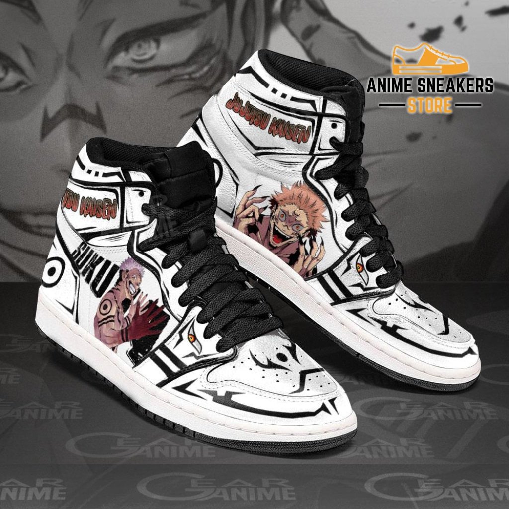 Custom Printed Sukuna Jujutsu Kaisen Anime Sneakers - Unique Footwear ...